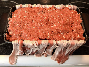 Bacon Wrapped Stuffed Meatloaf