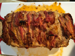 Bacon-Wrapped, Stuffed Meatloaf