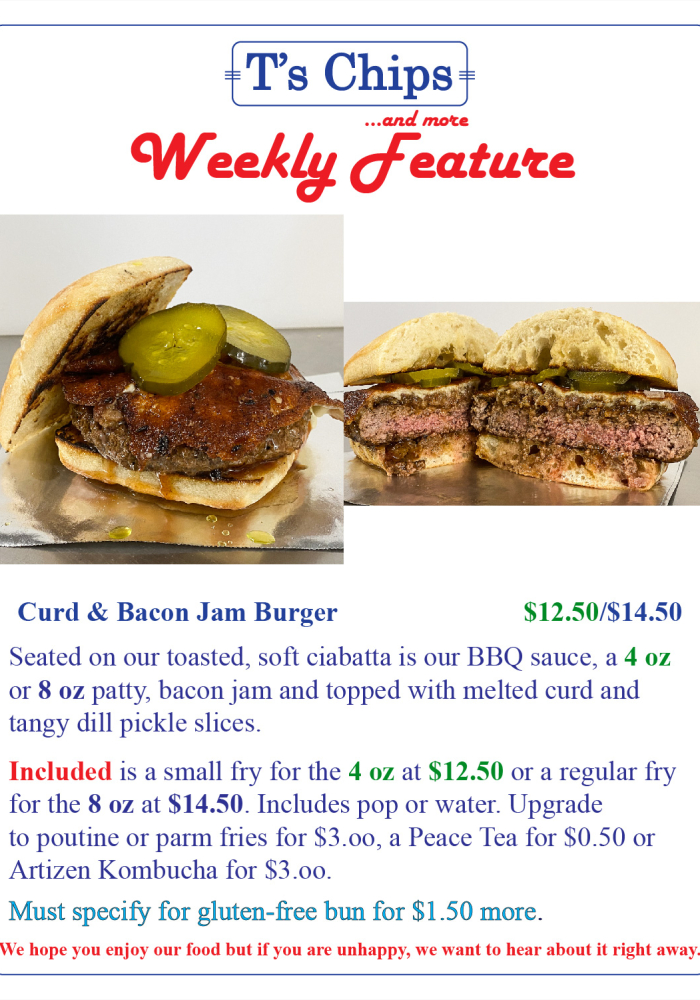 Weekly Feature Curd & Pickle Burger July 15 2022