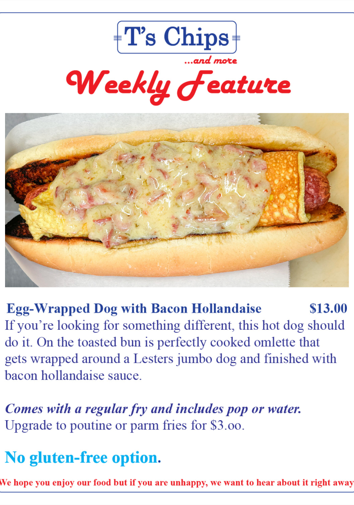 Weekly Feature Egg Wrapped Hot Dog Sept 1 2023