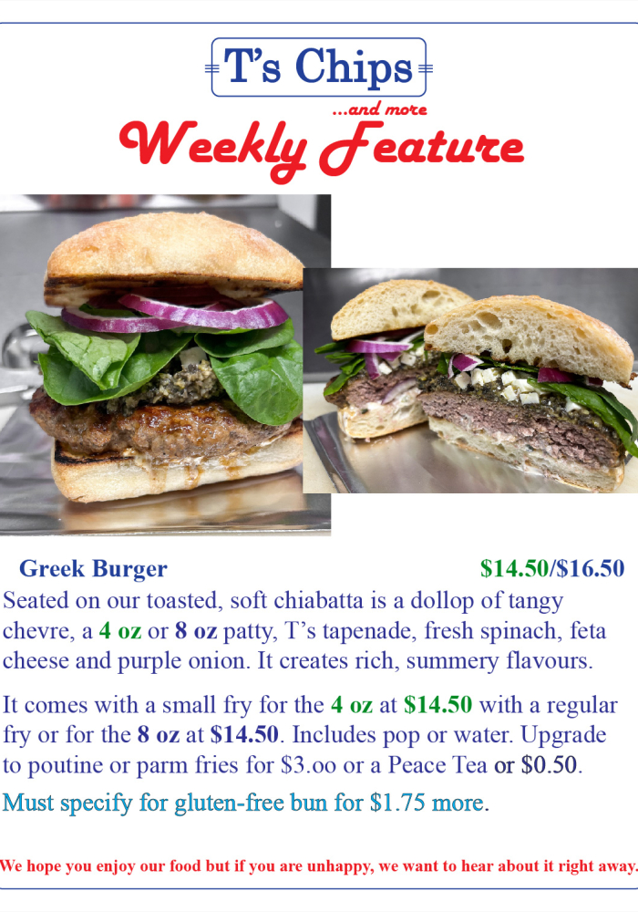 Weekly Feature Greek Burger Jum16 2023