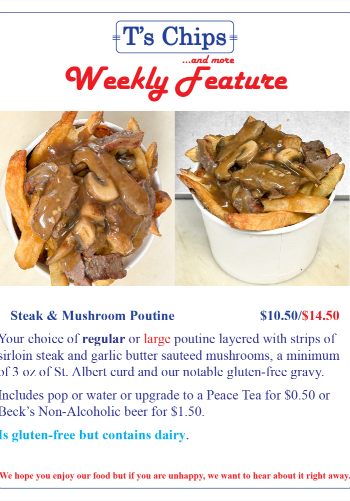 Weekly Feature Jun 9 Steak and Mushroom Poutine