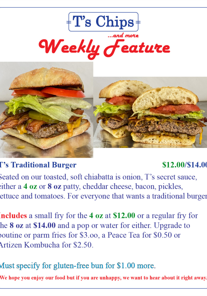 Weekly Feature Sept 10 2021 Ts Traditional Burger