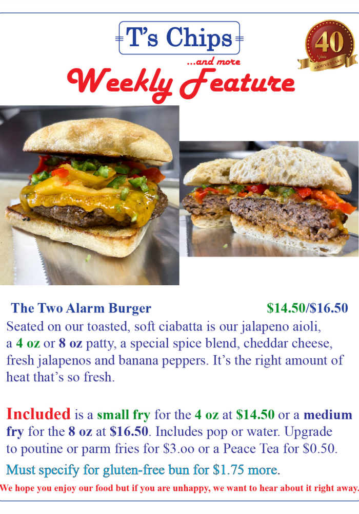 Weekly Feature Two Alarm Burger Jun 2 2023