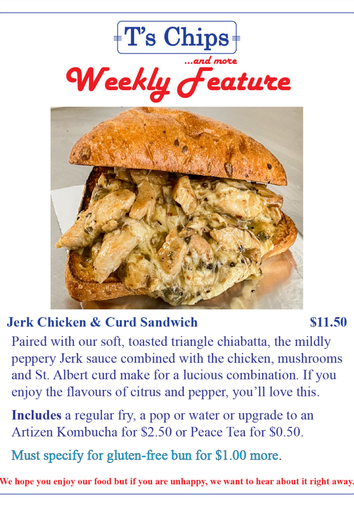 Weekly Features Aug 13 2021 Jerk Chicken Sandwich