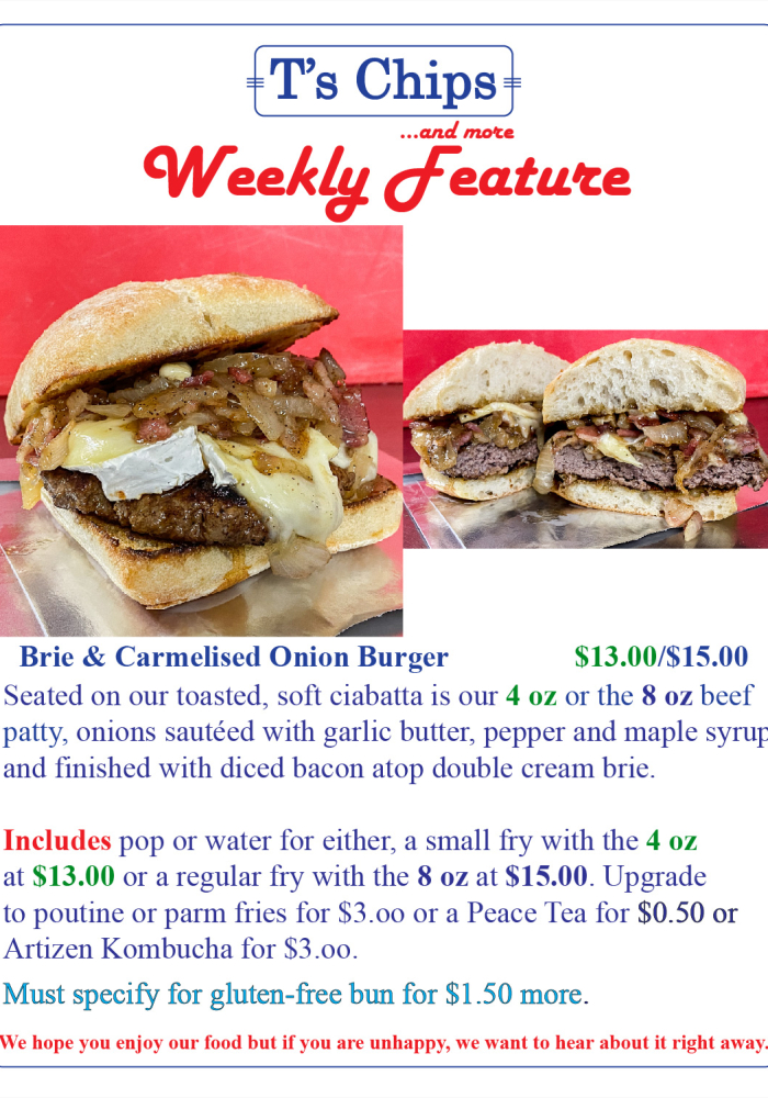 Weekly Features Brie Burger July 1 2022