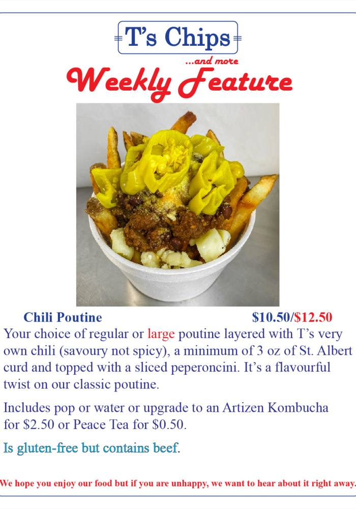 Weekly Features June 11 2021 Chili Poutine